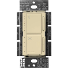 Lutron Maestro Dual LED+ Dimmer and Fan Control - Single Pole - Ivory