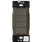 Lutron RadioRA 3 Sunnata Keypad - 4 Button - Truffle