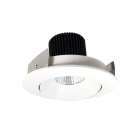 Nora Lighting 4" Iolite LED Downlight - Round Adjustable Cone - 1000 Lumens - 4000K - Matte Powder White