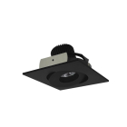 Nora Lighting 4" Iolite LED Downlight - Square Gimbal - 10° Optic - 800 Lumens - 2700K - Black