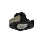 Nora Lighting 2" Iolite LED Downlight - Round Adjustable Gimbal - 1000 Lumens - 5000K - Black