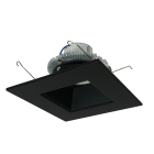 Nora Lighting 6" 12W Cobalt Square LED Retrofit Downlight - 4000K - 1,000 Lumens - 120V - Black / Square Reflector