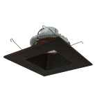 Nora Lighting 6" 12W Cobalt Square LED Retrofit Downlight - 3000K - 1,000 Lumens - 120V - Bronze / Square Reflector