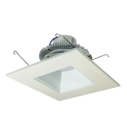 Nora Lighting 6" 12W Cobalt Square LED Retrofit Downlight - 4000K - 1,000 Lumens - 120V - Matte Powder White / Square Reflector