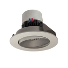 Nora Lighting 4" Pearl LED Retrofit Downlight - Round Adjustable Cone - 950 Lumens - Dim to Warm - Haze / White