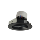 Nora Lighting 4" Pearl LED Retrofit Downlight - Round Gimbal - 800 Lumens - Dim to Warm - Black
