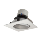 Nora Lighting 4" Pearl LED Retrofit Downlight - Square Adjustable Cone - 950 Lumens - Dim to Warm - Haze / White