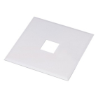 Nora Lighting Square Outlet Box Cover - White