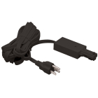 Cord and Plug Set, 12', 1 circuit track, Black