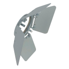 Nora Lighting Barn Door Lens for Aiden Track Heads - Silver