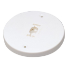 Nora Lighting Round Monopoint for Line Voltage Track Lighting Fixtures - White