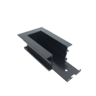 Nora Lighting Recessed Track Housing End Feed - Black