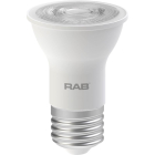 RAB 6W LED PAR16 - Dimmable - 40º Beam Angle - 2700K - 450 Lumens - 120V