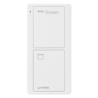 Lutron 2-Button Pico Smart Remote - Screen Icons and Text ("Screen") - White