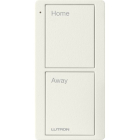 Lutron 2-Button Scene Pico Smart Remote - Pre-engraved Text ("Home/Away") - Biscuit