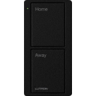 Lutron 2-Button Scene Pico Smart Remote - Pre-engraved Text ("Home/Away") - Midnight