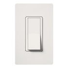 Lutron Claro Single-Pole Switch with Nightlight - 15A - Snow