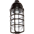 RAB 200W Max Pendant Mount Vaporproof Light Black 120V