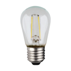 SATCO 1W S14 LED String Light Lamp - Clear - 2700K - E26 Base - 120V - Non-Dimmable - 4-Pack