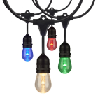 SATCO|NUVO 48' Remote Controlled LED String Light - S14 Lamps Included - RGBW - 120V