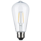 SATCO 2W ST19 Replacement LED String Light Lamp - 2200K - Clear - 120V - E26 - 2-Pack