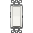 Lutron Claro Single-Pole Switch - 15A - Glacier White