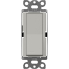 Lutron Claro Single-Pole Switch - 15A - Pebble