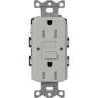 Lutron Claro 15A GFCI Receptacle - Tamper Resistant - Pebble