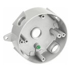 Westgate Round Weatherproof Box - 1/2" Trade Size - 5 Outlet Holes - White