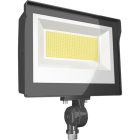 RAB 80W X17 LED Flood Light - Knuckle Mount - Photocell - CCT Selectable - 11,509 Lumens - 120-277V - Bronze