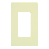 Lutron Claro Screwless Designer Wallplate - 1 Gang - Almond