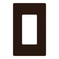Lutron Claro Screwless Designer Wallplate - 1 Gang - Brown