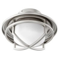 Oxygen Lighting Fleet Ceiling Fan LED Cage Light Kit - 3000K - 120V - Satin Nickel