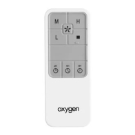 Oxygen Lighting Handheld Remote for Solis Ceiling Fans