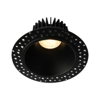Lotus 4" Round Deep Regressed LED Downlight - 15W - Black Reflector - Trimless - Dim to Warm / 3K-2K - 1,130 Lumens - 120V