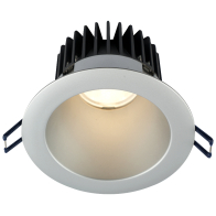 Lotus 4" Round Deep Regressed LED Downlight - 15W - Silver Reflector - Silver Trim - 3000K - 1,150 Lumens - 120V