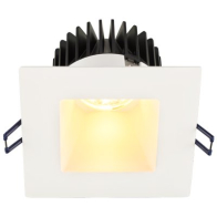 Lotus 4" Square Deep Regressed LED Downlight - High Output - 18W - White Reflector - White Trim - 2700K - 1,500 Lumens - 120V