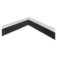 Sylvania L-Connector for Linear Slot Fixture - 100% Downlight - Black