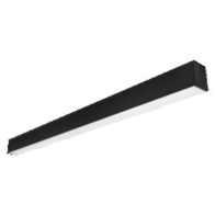 Sylvania 48" 34W LED Linear Slot Fixture - Ceiling or Pendant Mount - CCT Selectable - 3,400 Lumens - 120-347V - Black