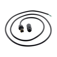 SATCO|NUVO Whip Connector - 5.5FT - IP68 Rated - Supply Line Voltage - Black