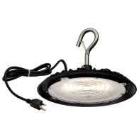 SATCO|NUVO Hi-Pro LED Shop Light with Plug - 60W - 4000K - Black - 120V