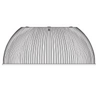 Sylvania Polycarbonate Refractor for 200-240W UFO High Bays