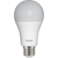 RAB 12W LED A19 Lamp - 5000K - 1,100 Lumens - 120V