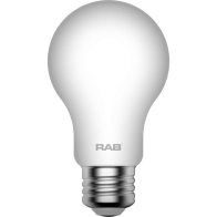 RAB 5W LED A19 Filament Lamp - Dimmable - 2700K - 450 Lumens - 120V