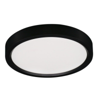 Lotus 7" Edgelit Disk LED Surface Mount - 15W - CCT Selectable - 120V - Black