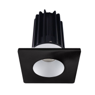 Lotus 2" LED Recessed Downlight - 8W - 4000K - 620 Lumens - Silver Reflector - Square Black Trim - 120V