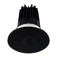 Lotus 2" LED Recessed Downlight - 15W - 2700K - 980 Lumens - Black Reflector - Black Pinhole Trim - 120V