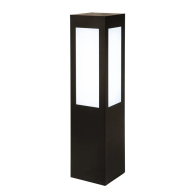 Westgate BOL 26" Square LED Long Lens Bollard - 10 | 18 | 25W - CCT Selectable - 120-277V - Bronze