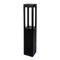 Westgate BOL 26" Square LED Bollard Open Design - 10 | 18 | 25W - CCT Selectable - 120-277V - Black