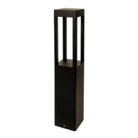 Westgate BOL 26" Square LED Bollard Open Design - 10 | 18 | 25W - CCT Selectable - 120-277V - Bronze